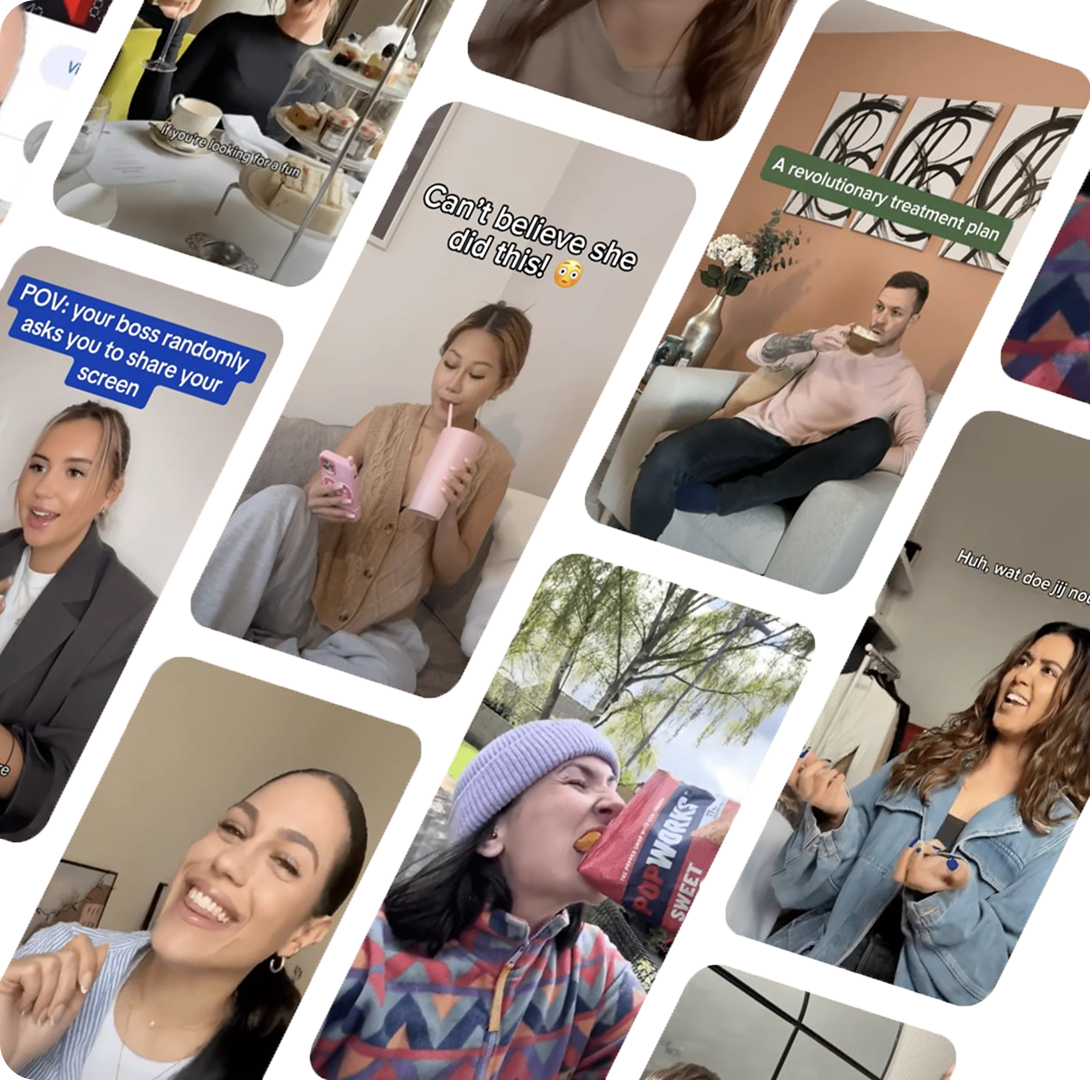 UGC creators collage